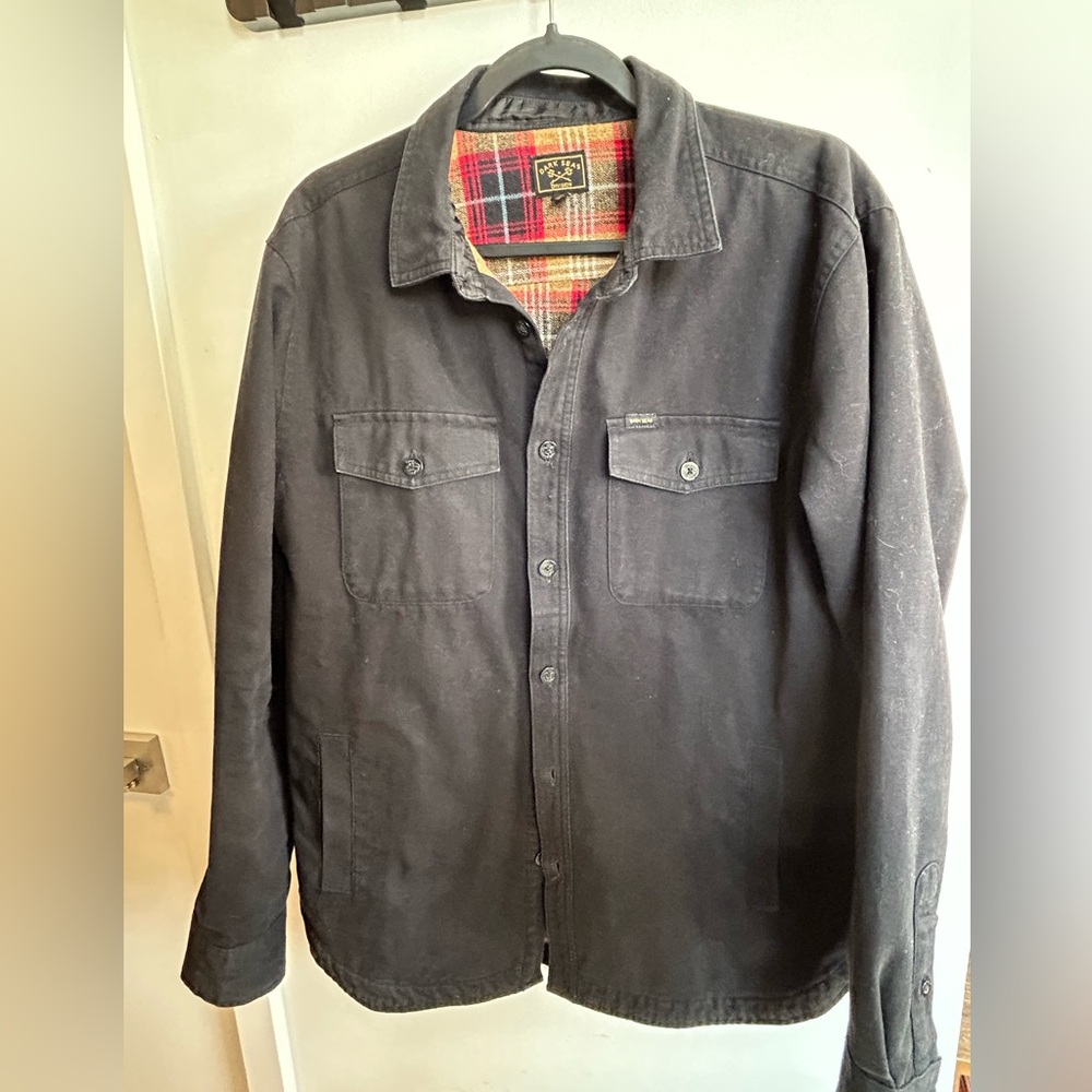 Dark Seas Mechanist Black Men's Jacket with plaid lining , size M Cotton - Picture 2 of 8